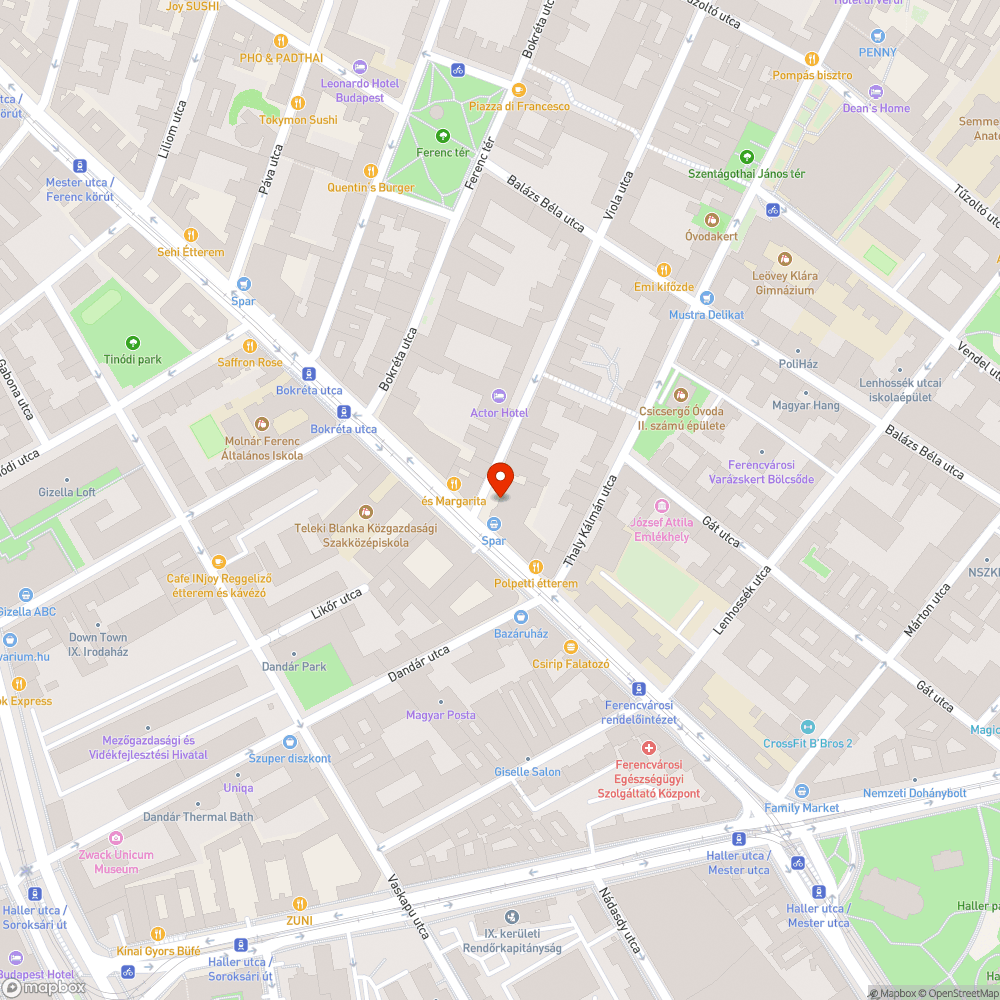 Megdőlt tábla bejelentés helye