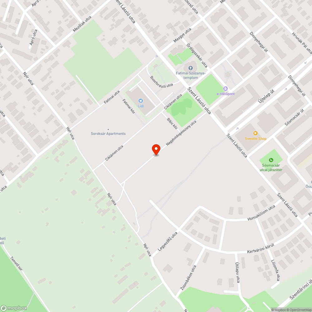 Szemét az utca teljes hosszán bejelentés helye