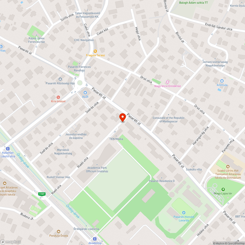 Befejezetlen járda bejelentés helye