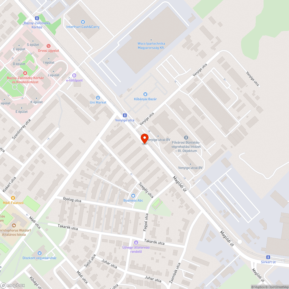 Egy darab kiálló betontömb bejelentés helye