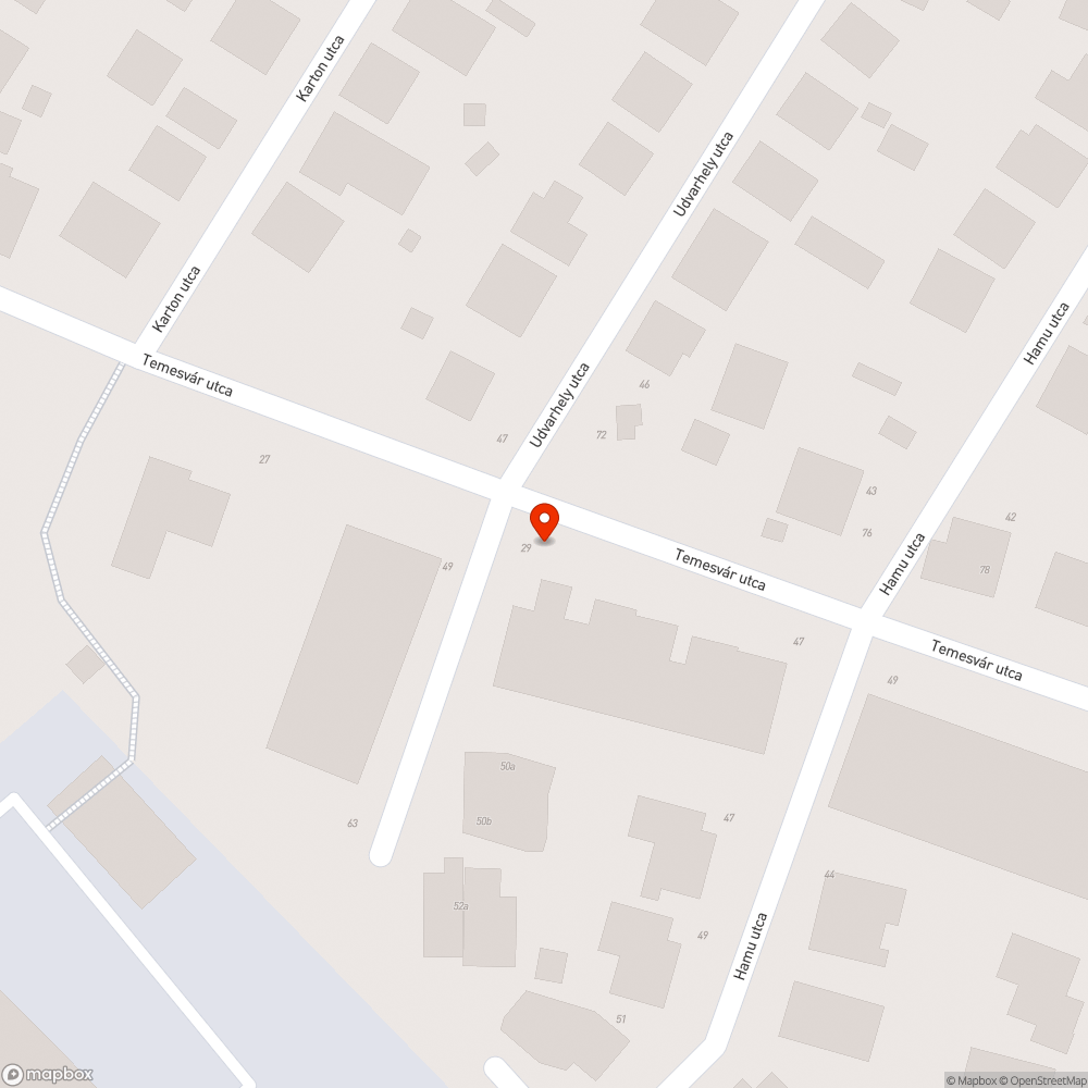 Felnyomódott járda bejelentés helye