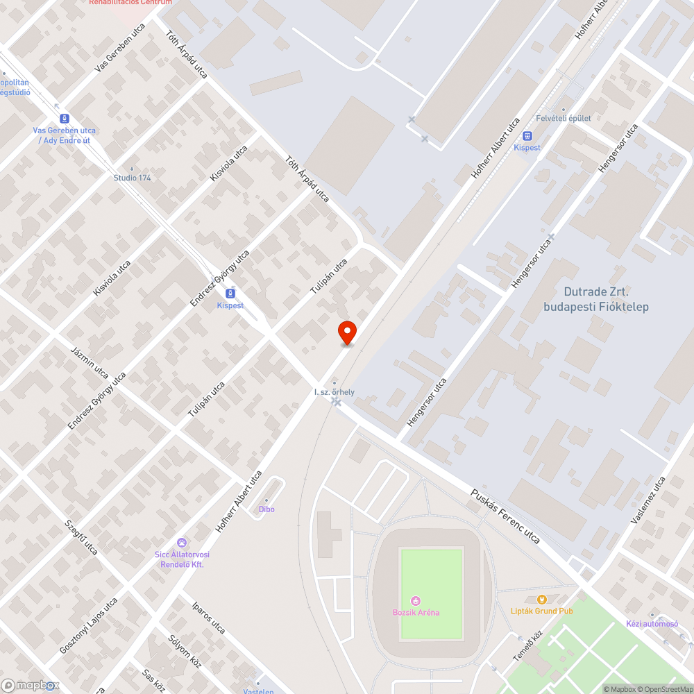 Tönkrement útburkolat bejelentés helye