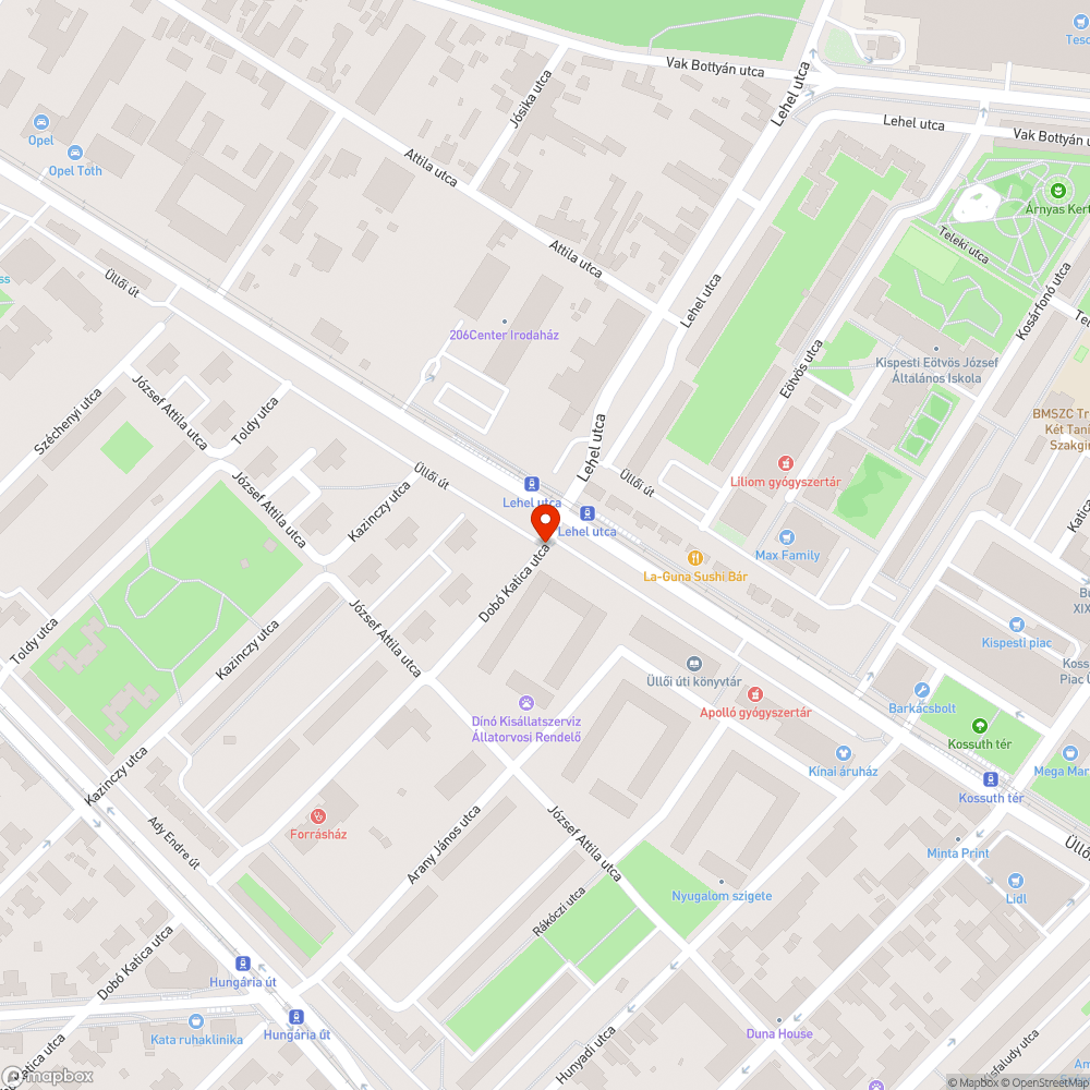 Túl magasan lévő táblák bejelentés helye