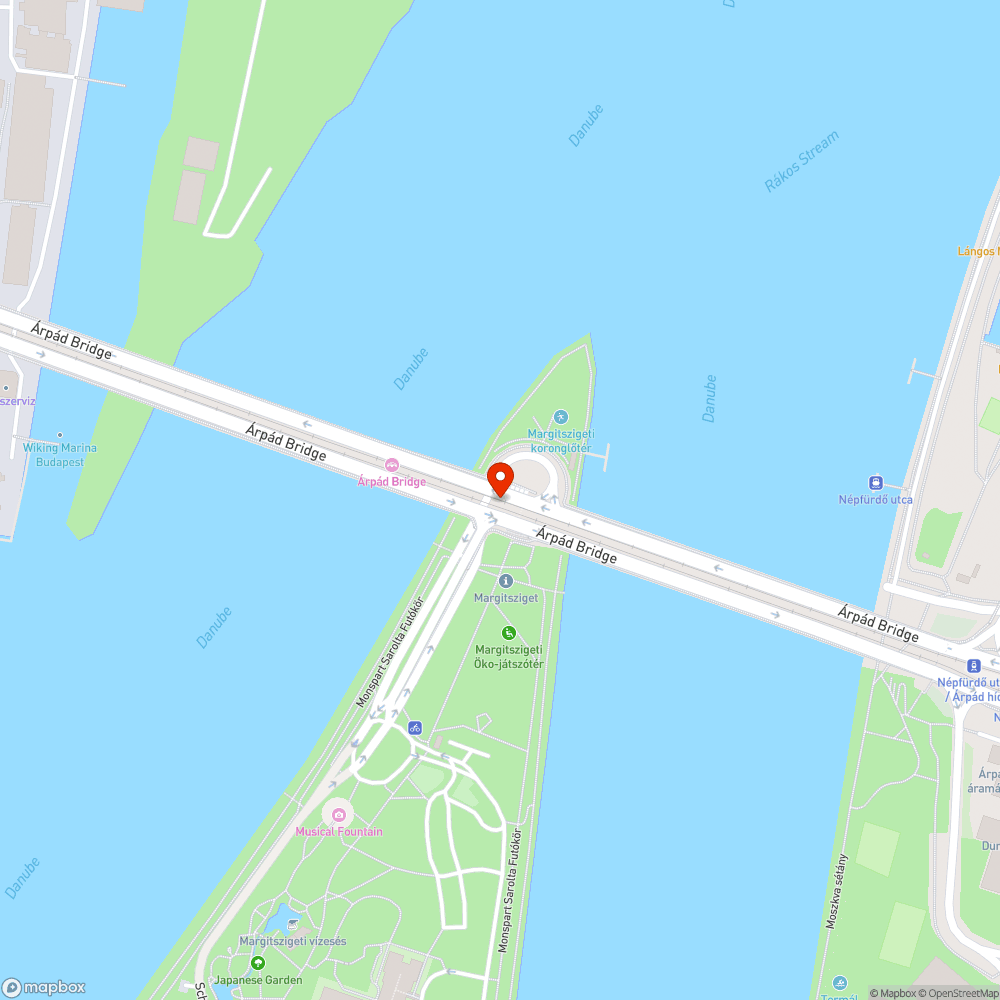 Árpád hídi gyalogos aluljáró bejelentés helye