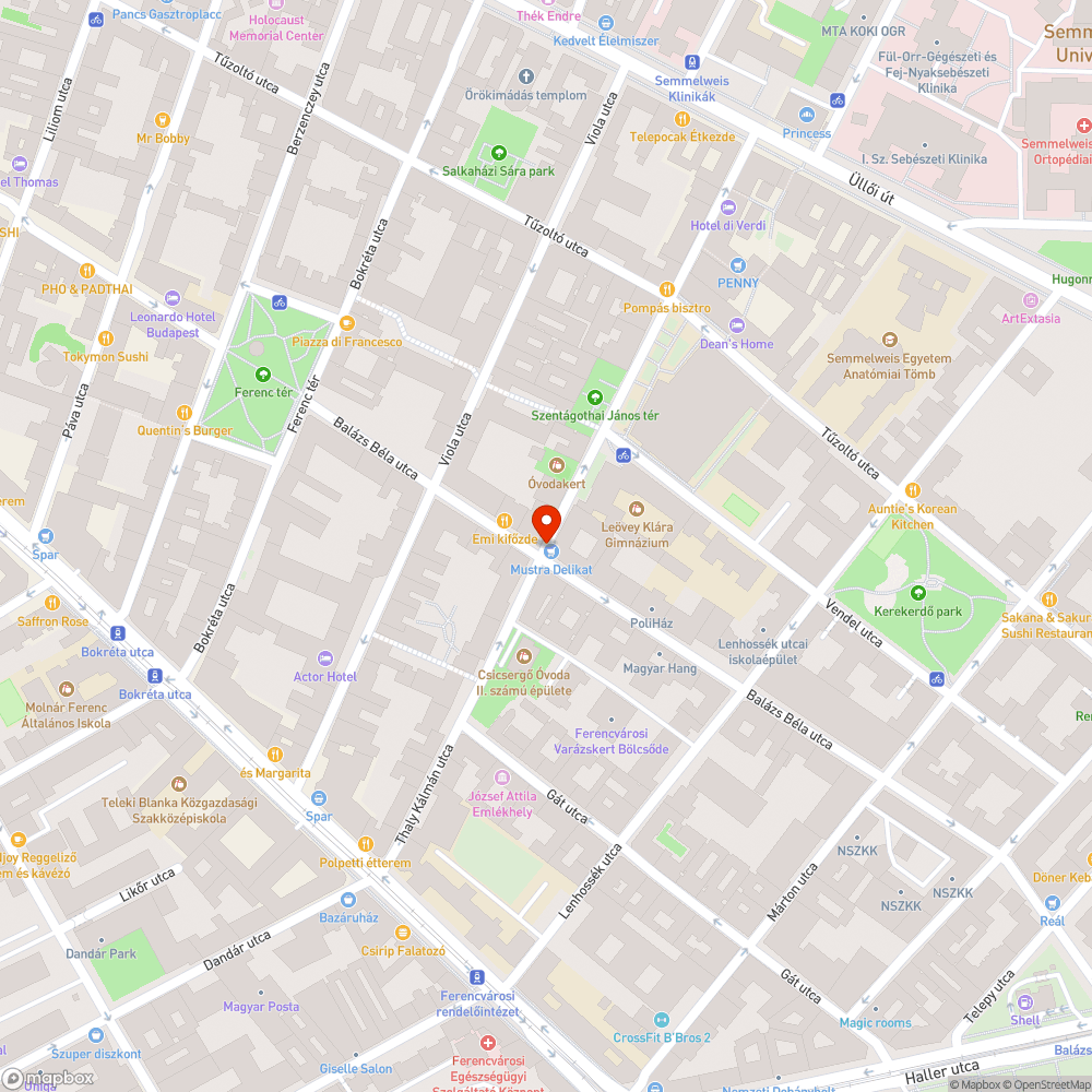 Kidöntött poller bejelentés helye