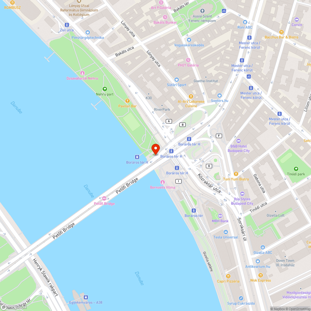 Graffiti a Nehru parton bejelentés helye