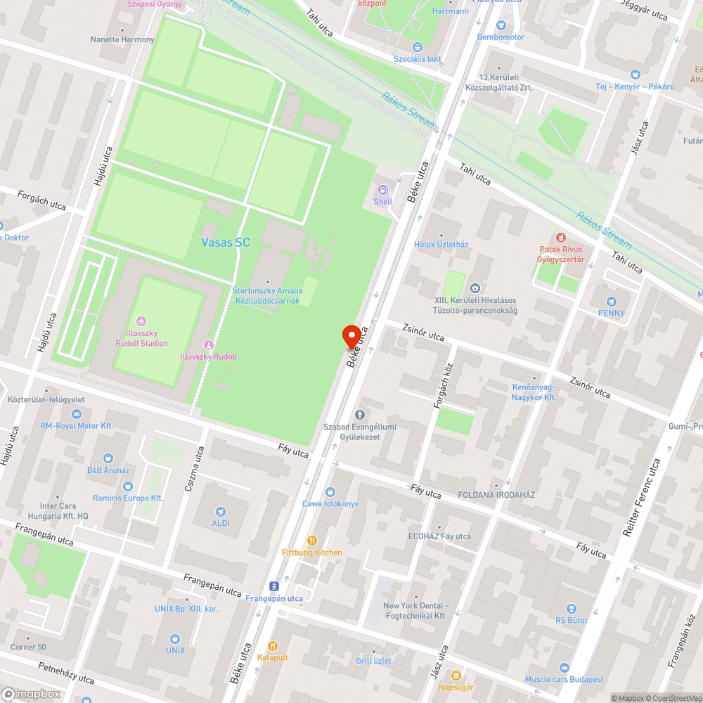 Kiégett lámpa bejelentés helye