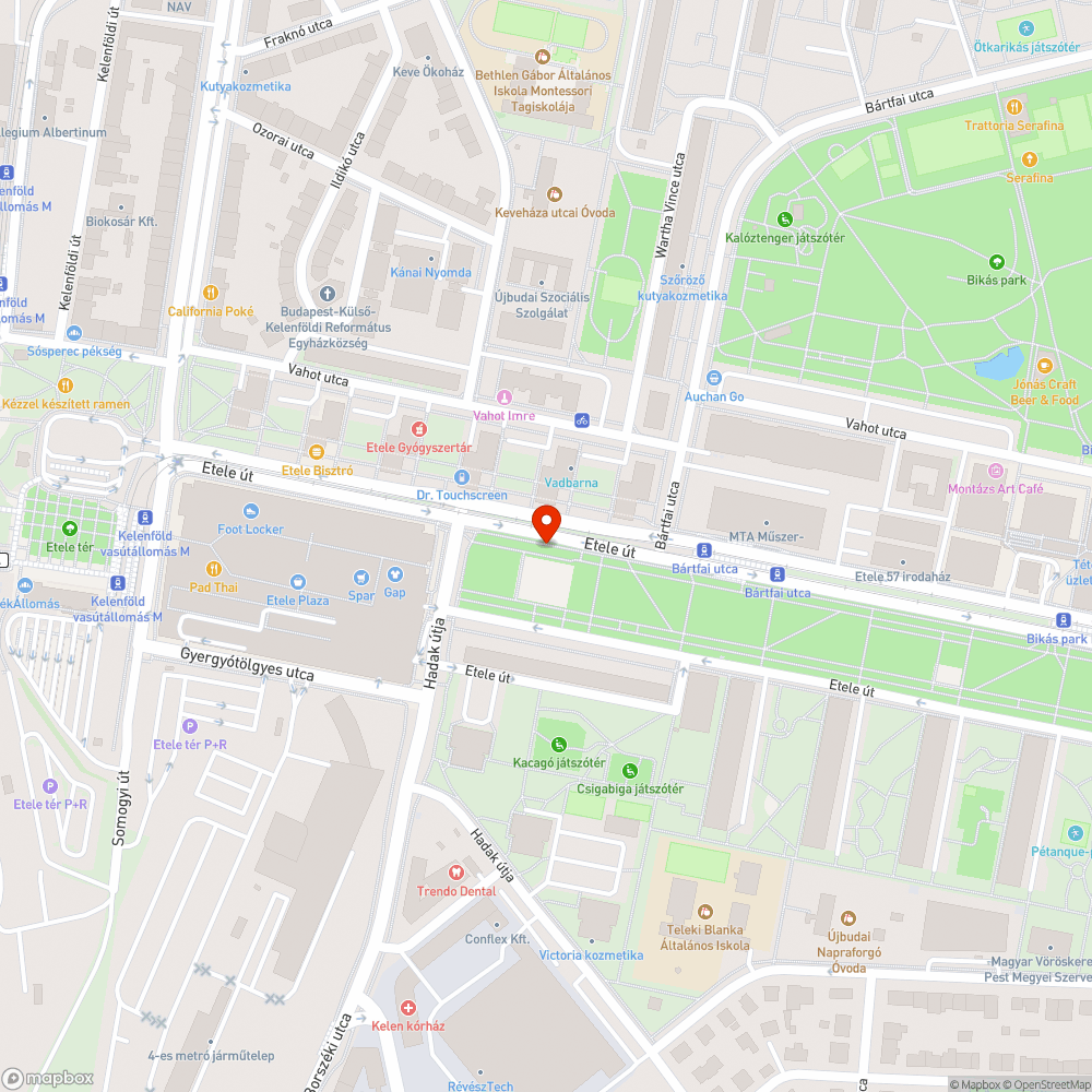 Rengeteg üvegszilánk a parkban bejelentés helye