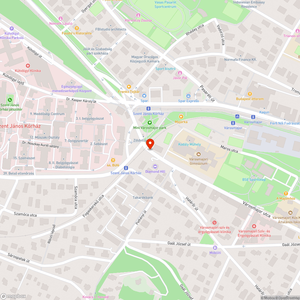 Koszos járda bejelentés helye