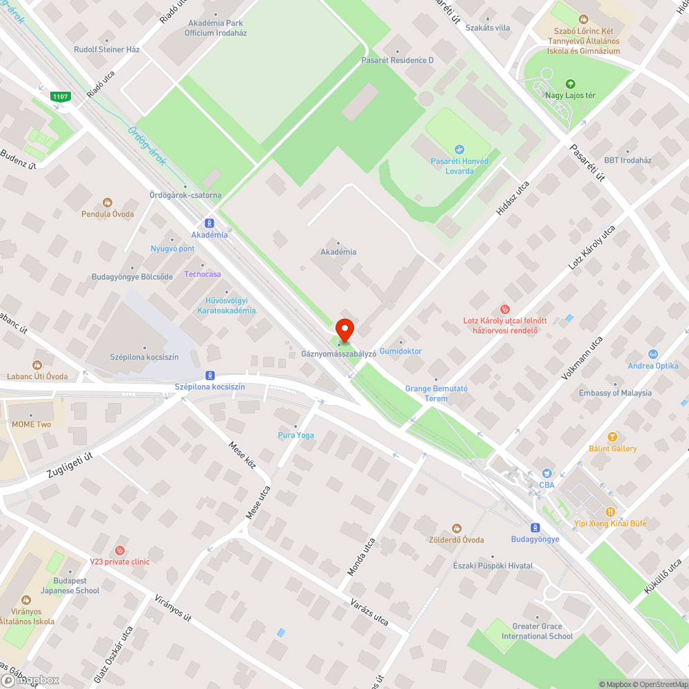 Hiányzó járda bejelentés helye