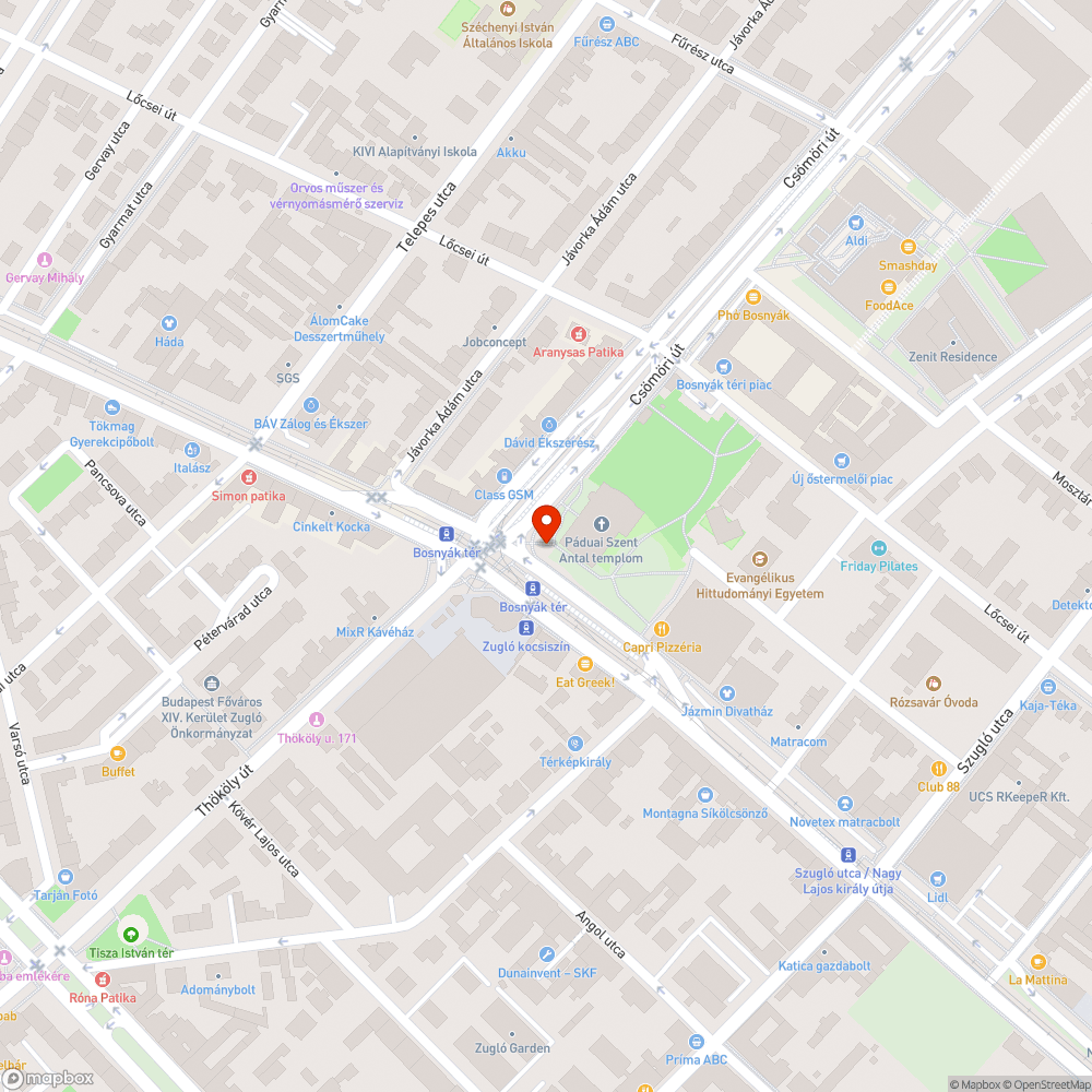 Sérült vízelvezető bejelentés helye