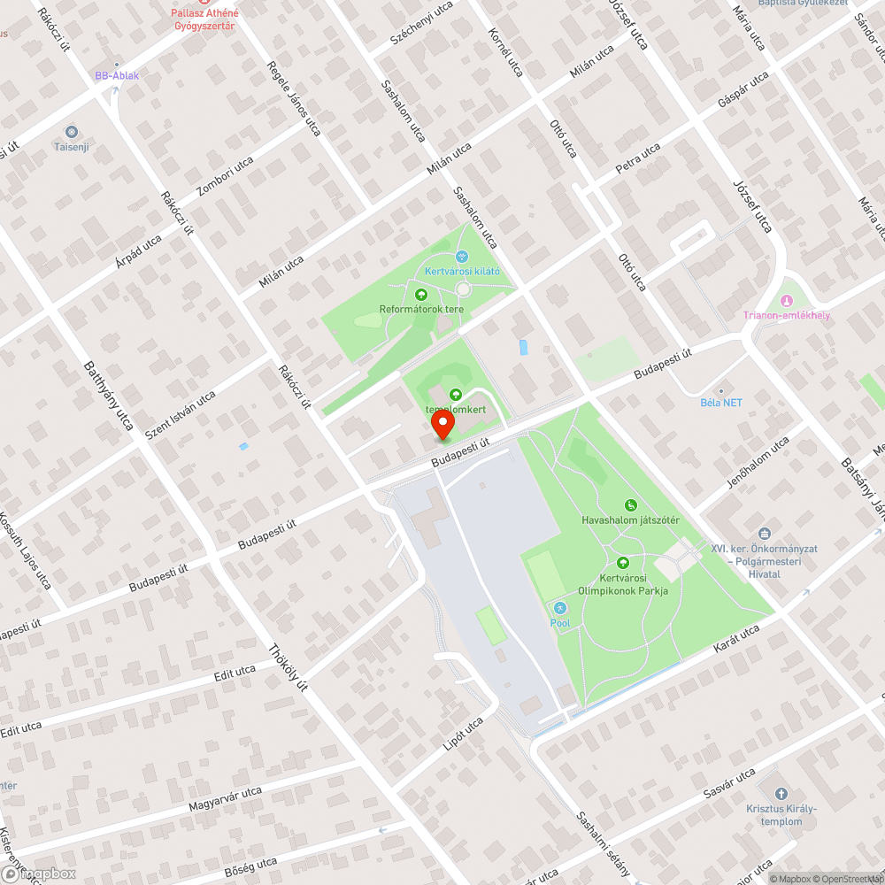 Belógó növényzet, megsüllyedt járda bejelentés helye