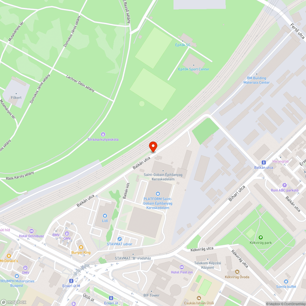 Járda hiánya a Balkán utcában bejelentés helye