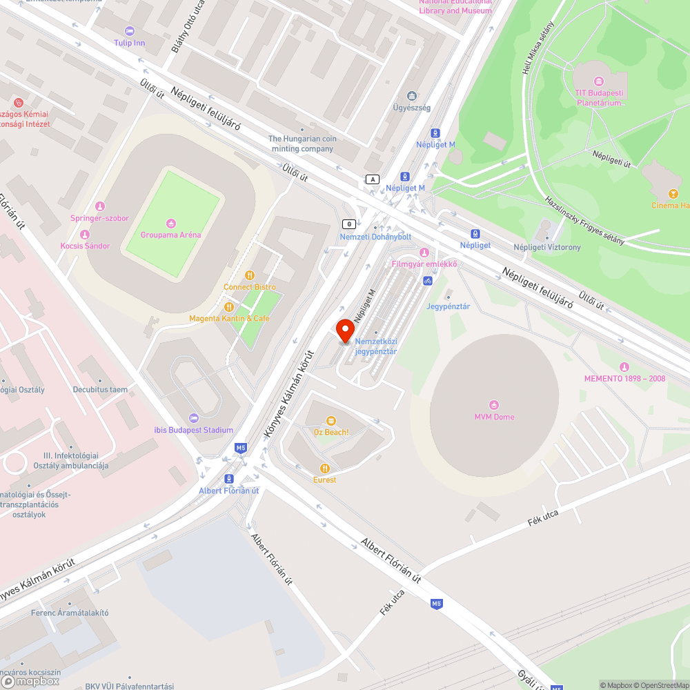 Ferde, görbe tábla a busz pályaudvaron bejelentés helye