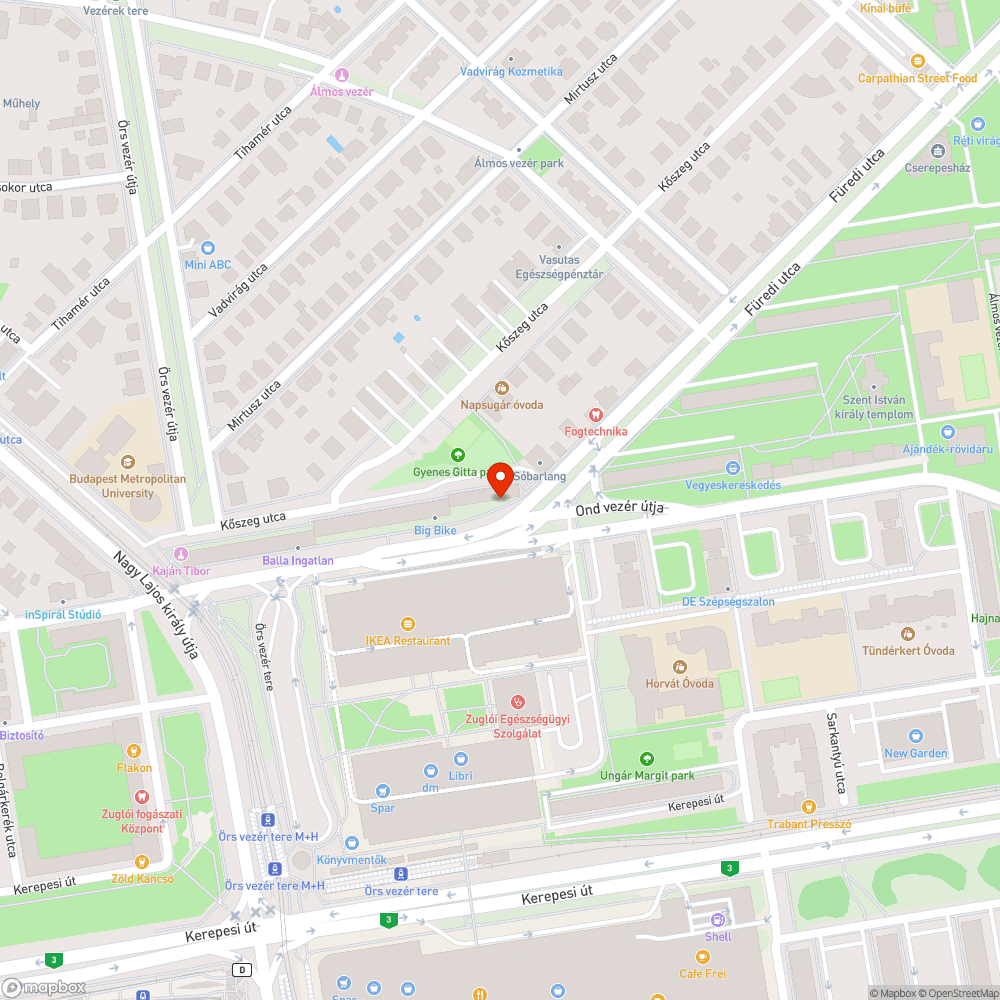 Kidőlt korlát bejelentés helye