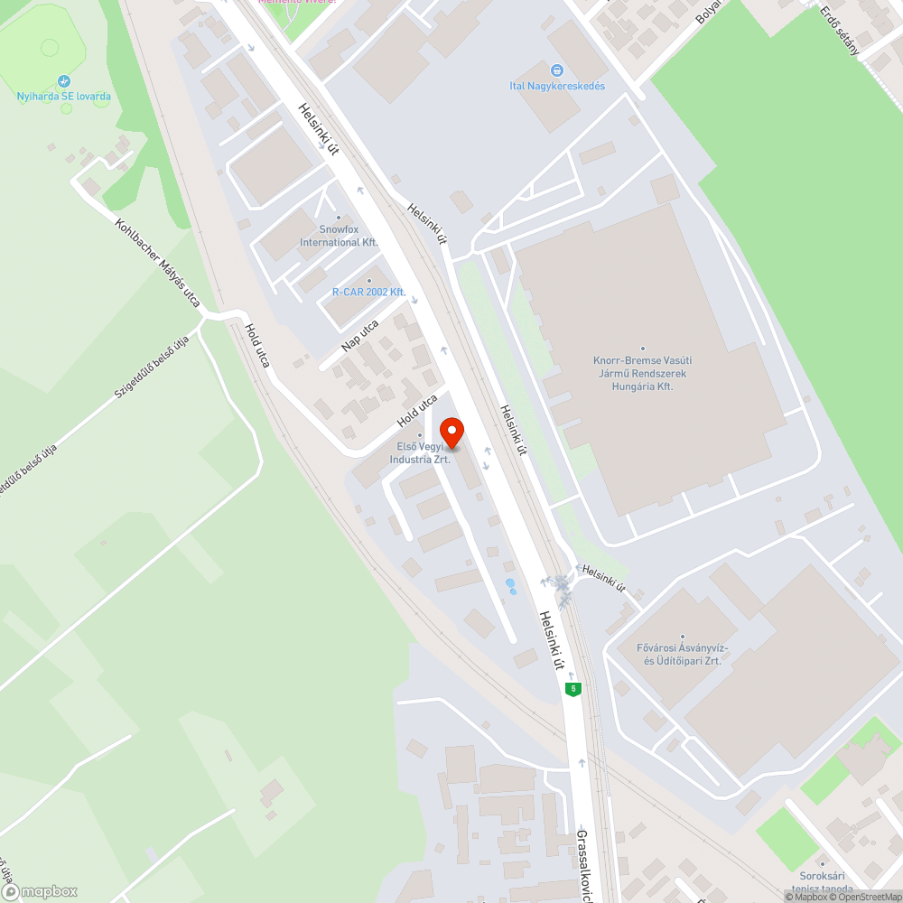 Elhagyott jármű bejelentés helye