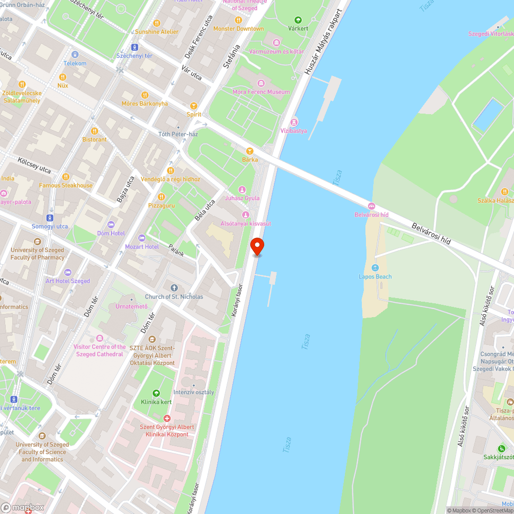 Üvegszilánkos rakpart bejelentés helye