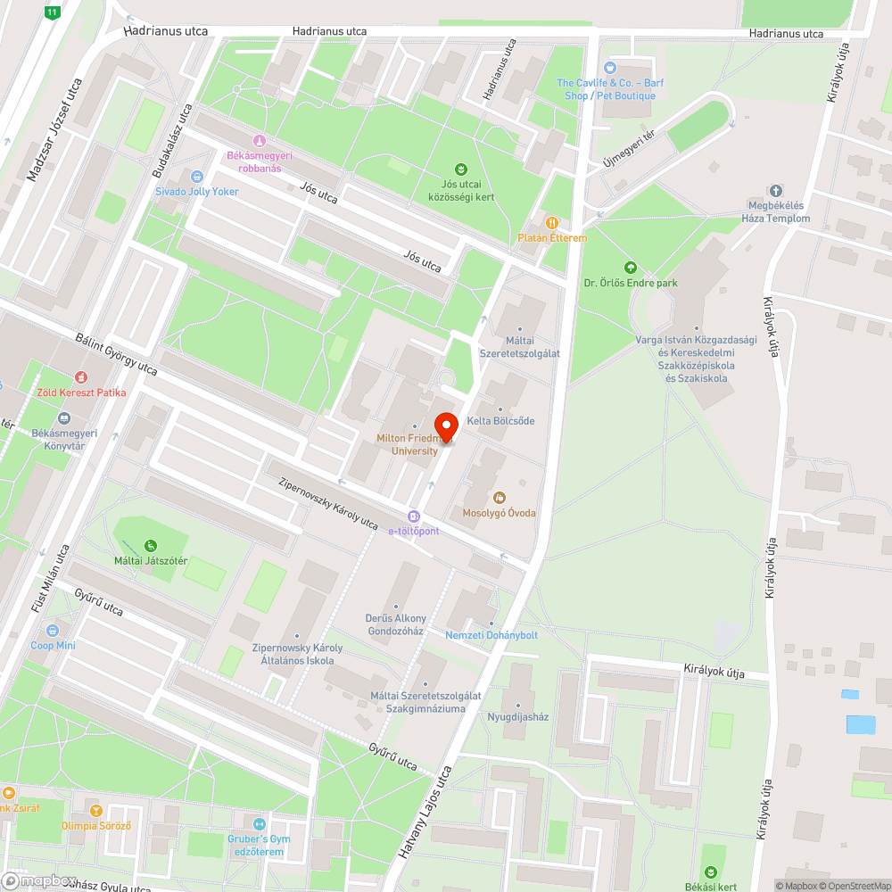 Elhagyott jármű bejelentés helye