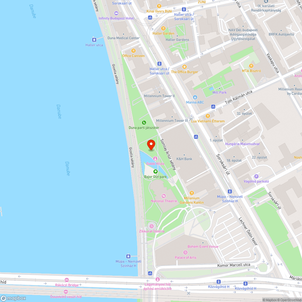 Gödör a Bajor Gizi parkban bejelentés helye