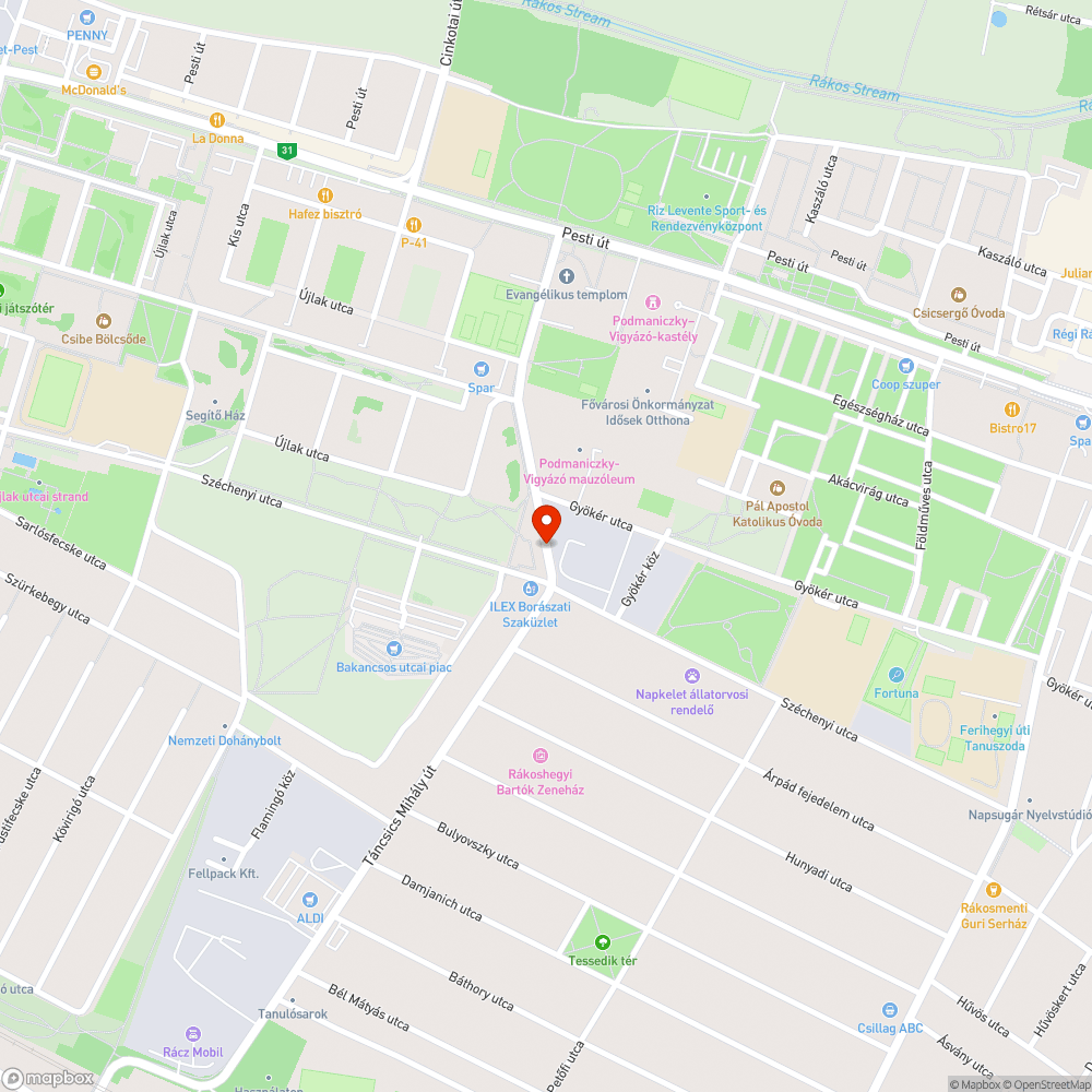 Fedelek bejelentés helye