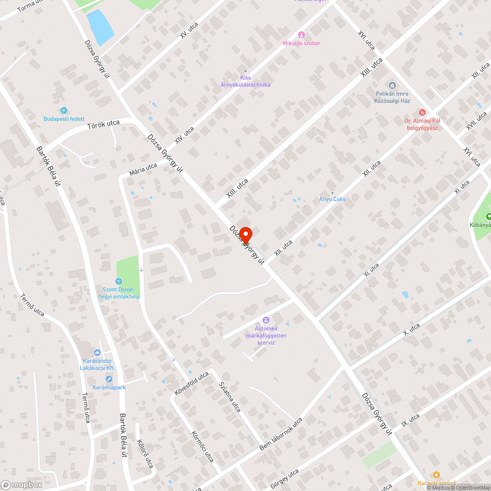 Nyomvályús úttest bejelentés helye