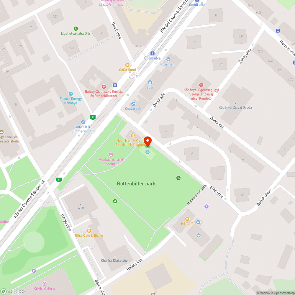 Homokozó balesetveszélyes bejelentés helye