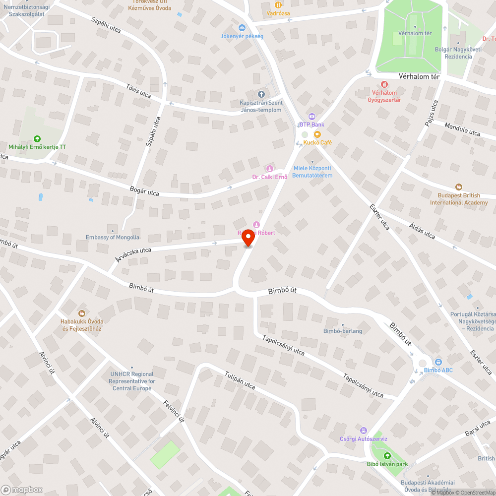 Elfordított tábla bejelentés helye