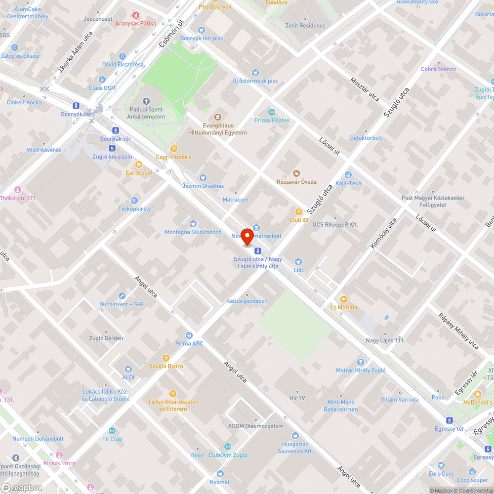 Megsüllyedt buszmegálló bejelentés helye