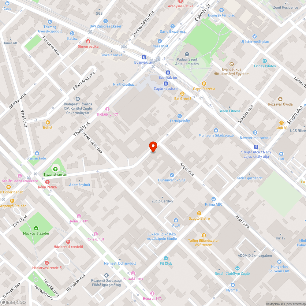 Szennyezett, esős időben csúszós járda bejelentés helye