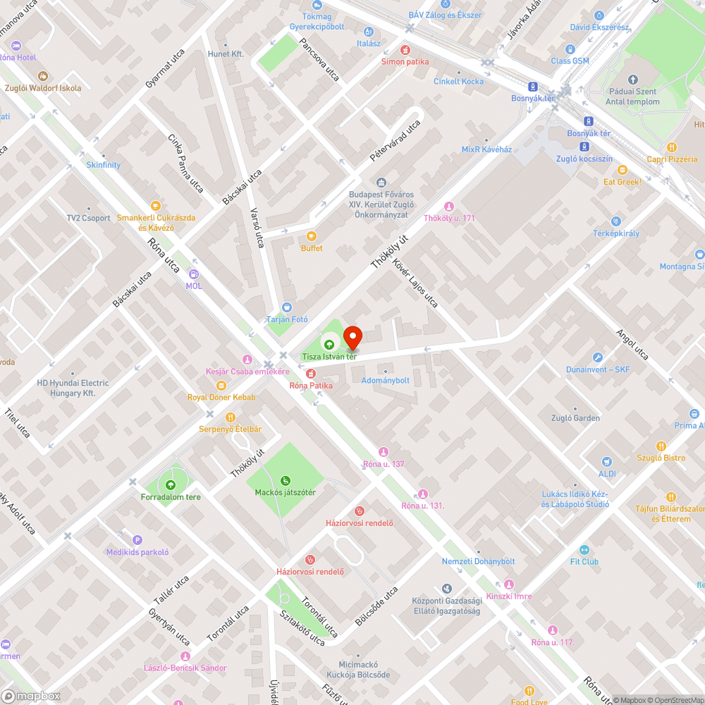 Gyalogútra nőtt bokrok bejelentés helye