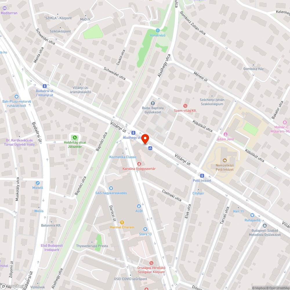 Kitört tábla bejelentés helye