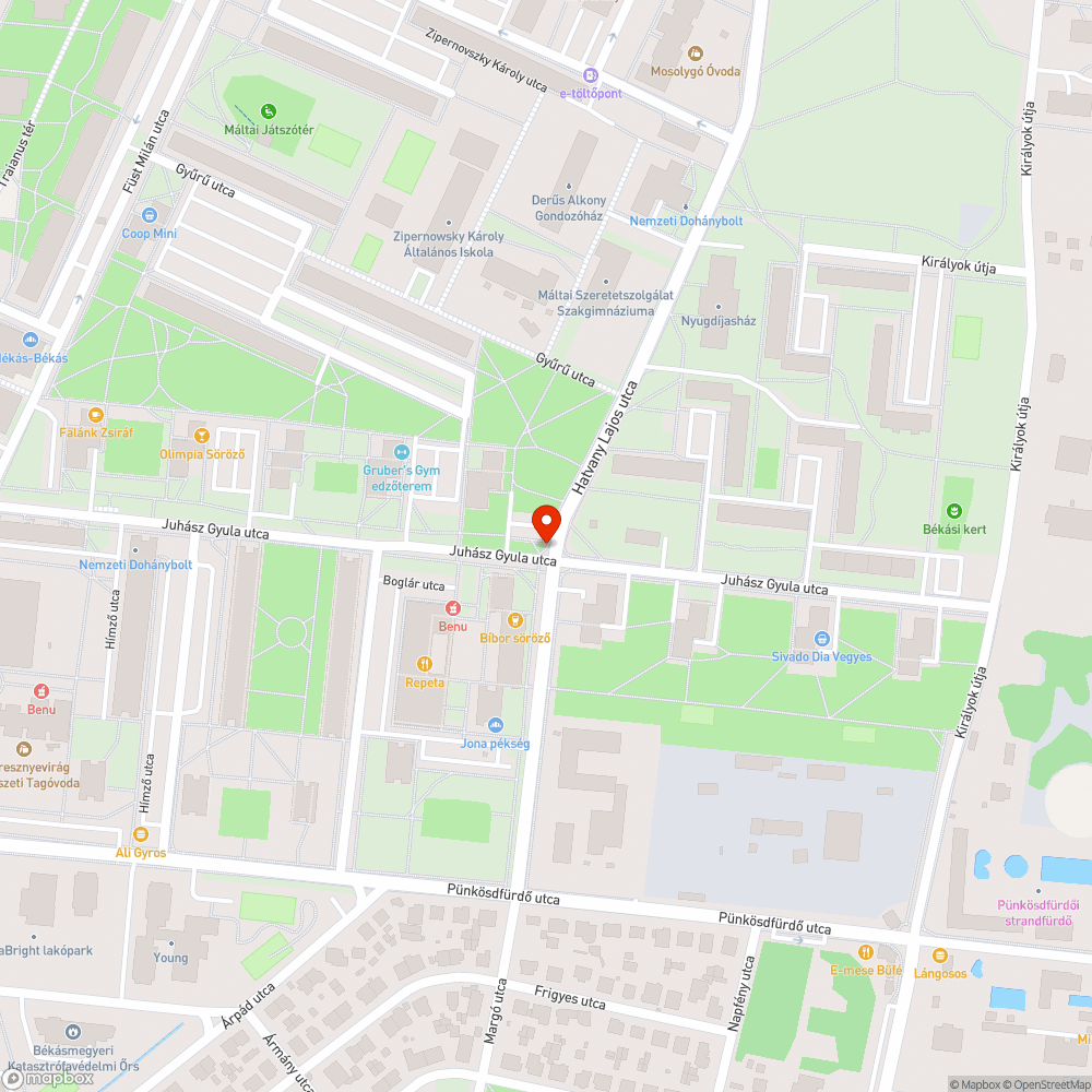 Otthagyott autó bejelentés helye