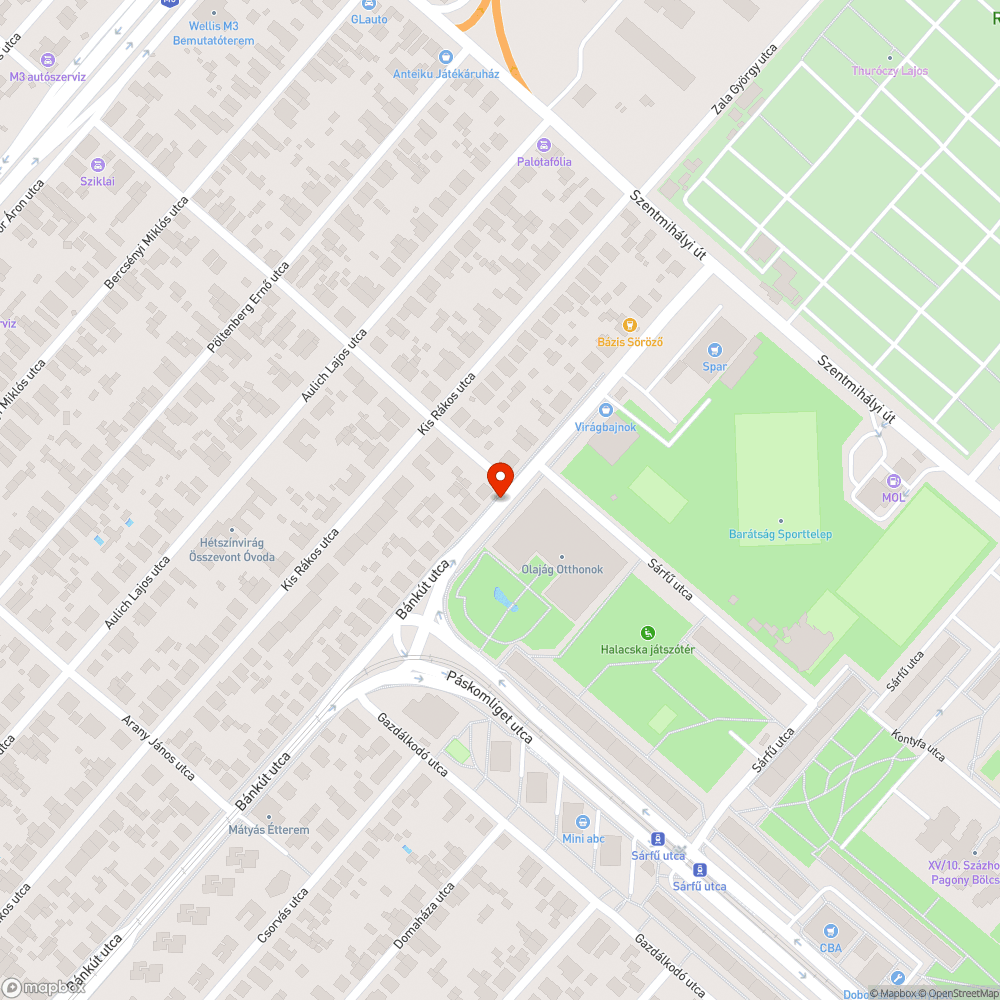 Szemét a járda mellett bejelentés helye