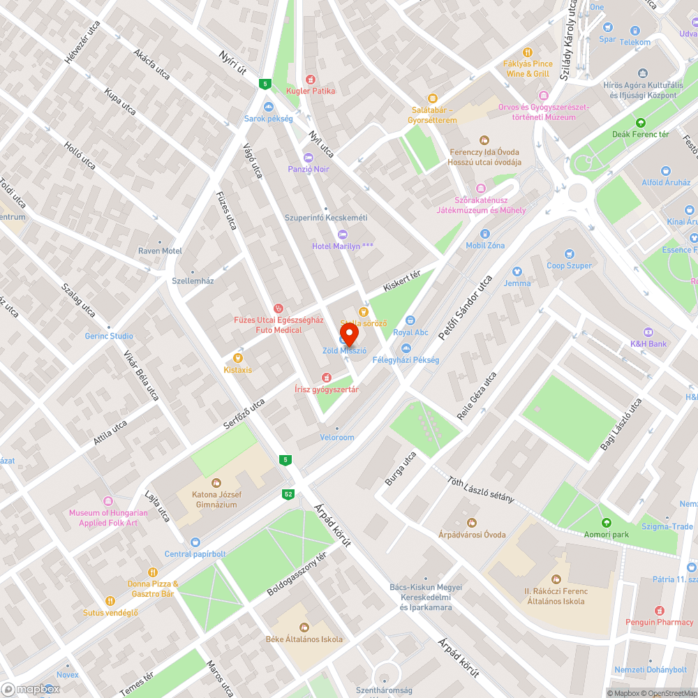 Szemét lepi el az utcát bejelentés helye