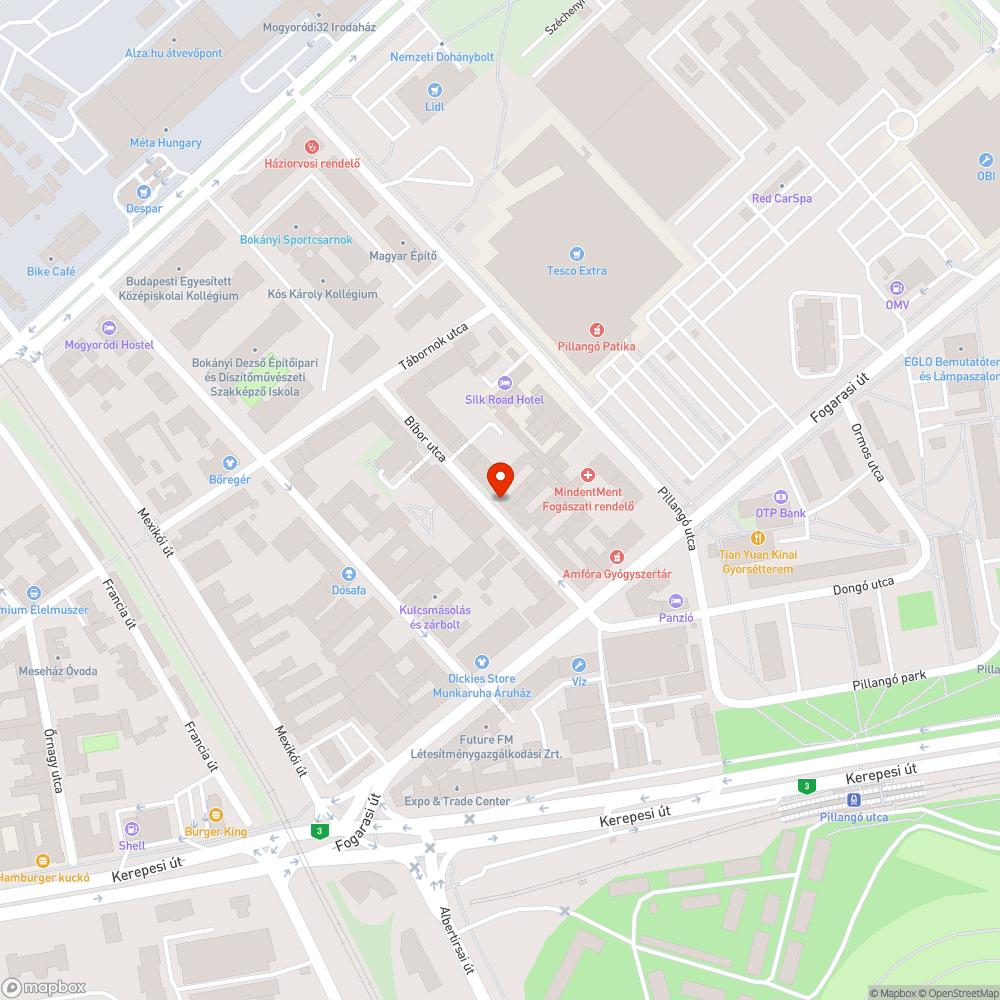 Elhagyott bevásárlókocsik bejelentés helye