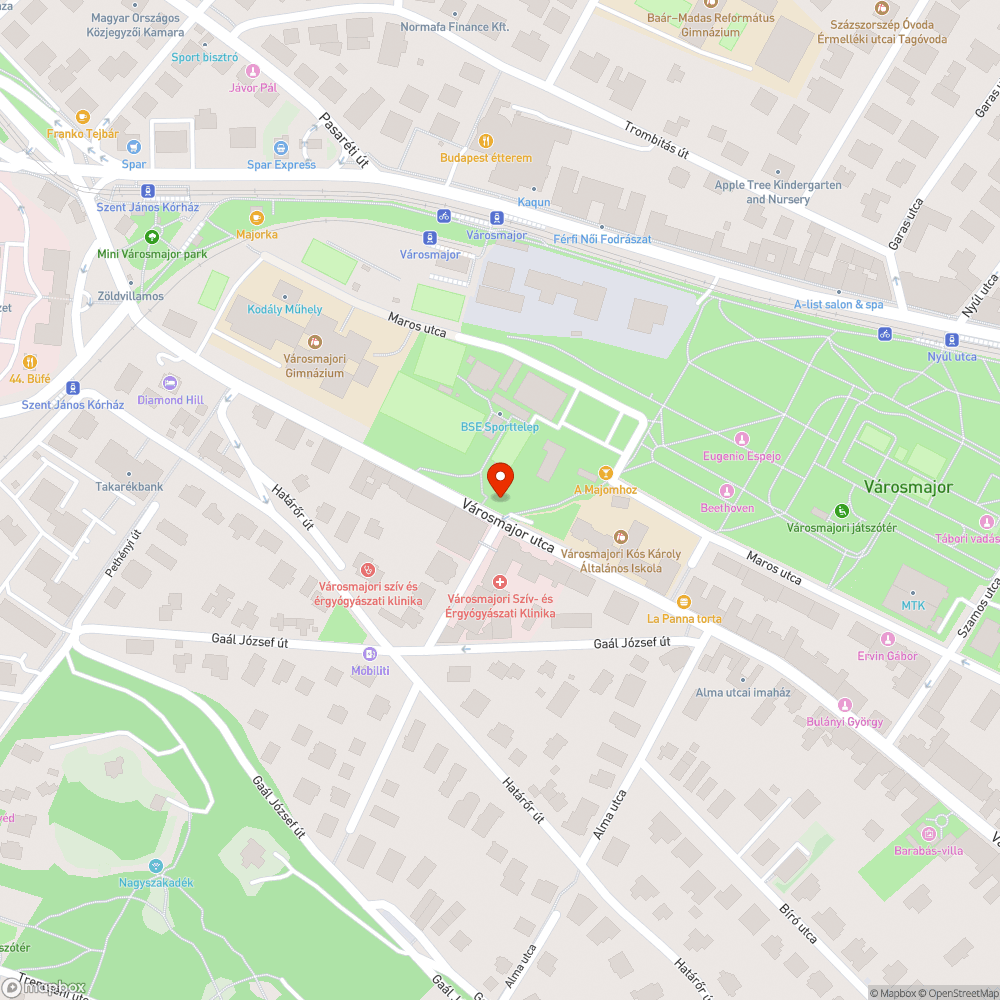 Kevés szemetes a Városmajor utcában bejelentés helye