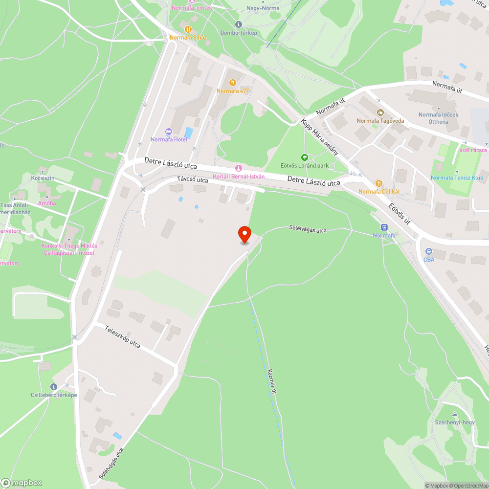 Mozgó térelem bejelentés helye