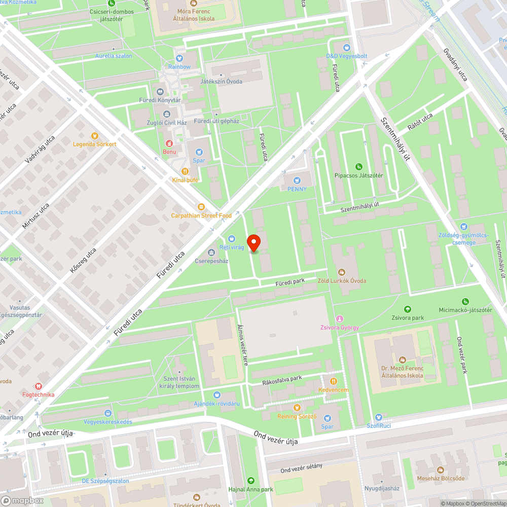 Közvilágítás bejelentés helye