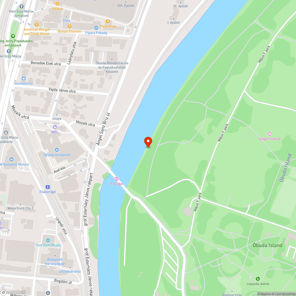 Bevásárlókosár a vízben bejelentés helye