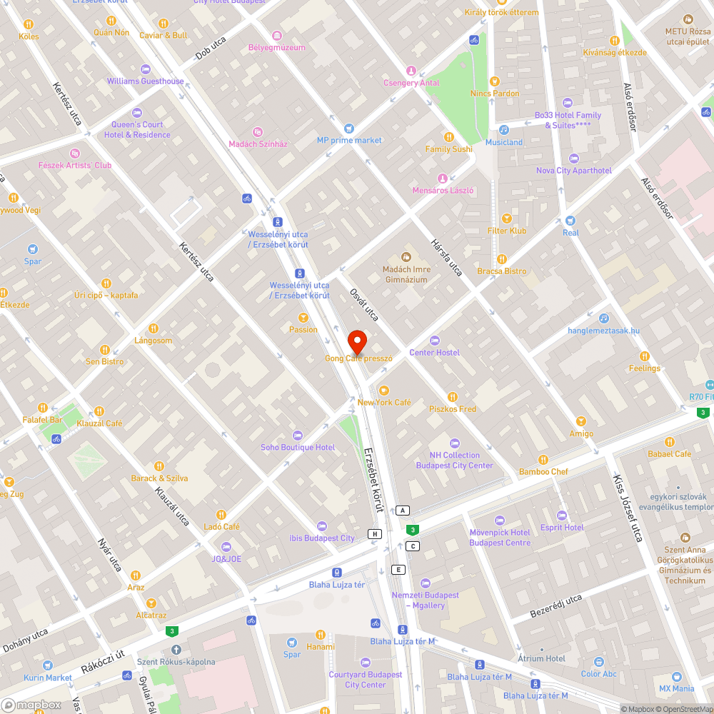 Üres fahely bejelentés helye