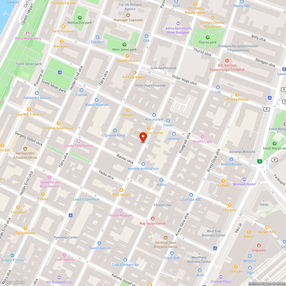 Kidőlt muskátlitartó bejelentés helye