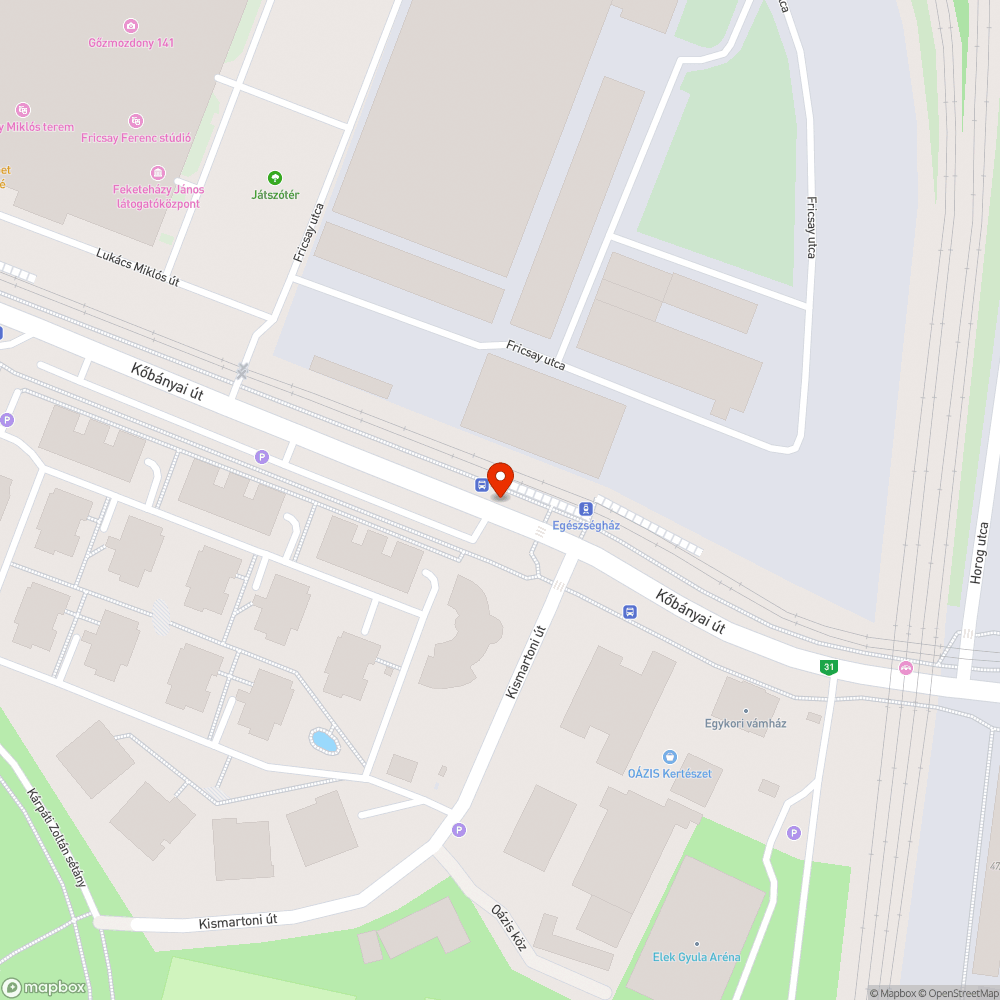 Egy betört üveg a buszmegállóban bejelentés helye