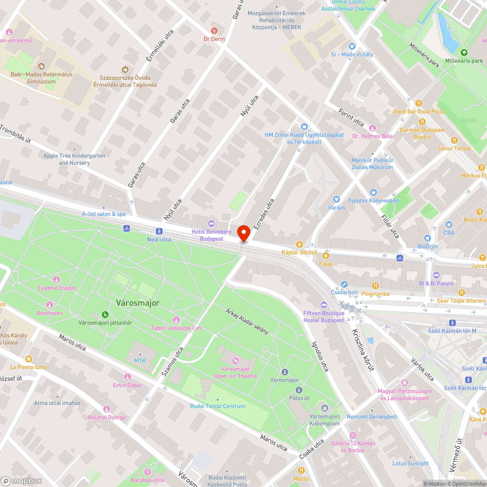 Megsüllyedt csatorna az út közepén bejelentés helye