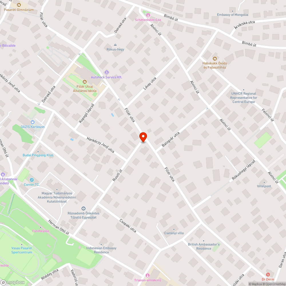 Kopott pad bejelentés helye