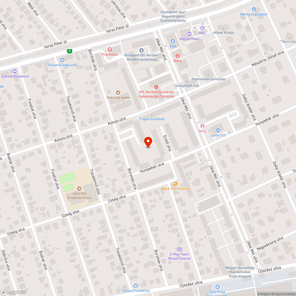 Beszakadt tető, obszcén feliratok bejelentés helye