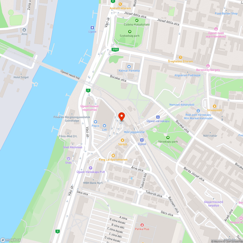 Újpest-Városkapu szemétdomb bejelentés helye