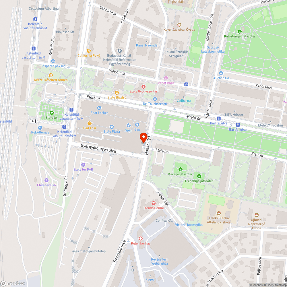 Szemetes gyalogátkelő és a környezete bejelentés helye