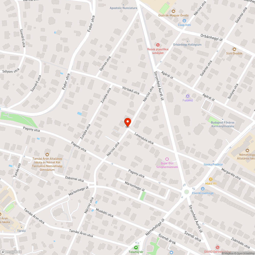 Elhagyott(?) autó bejelentés helye