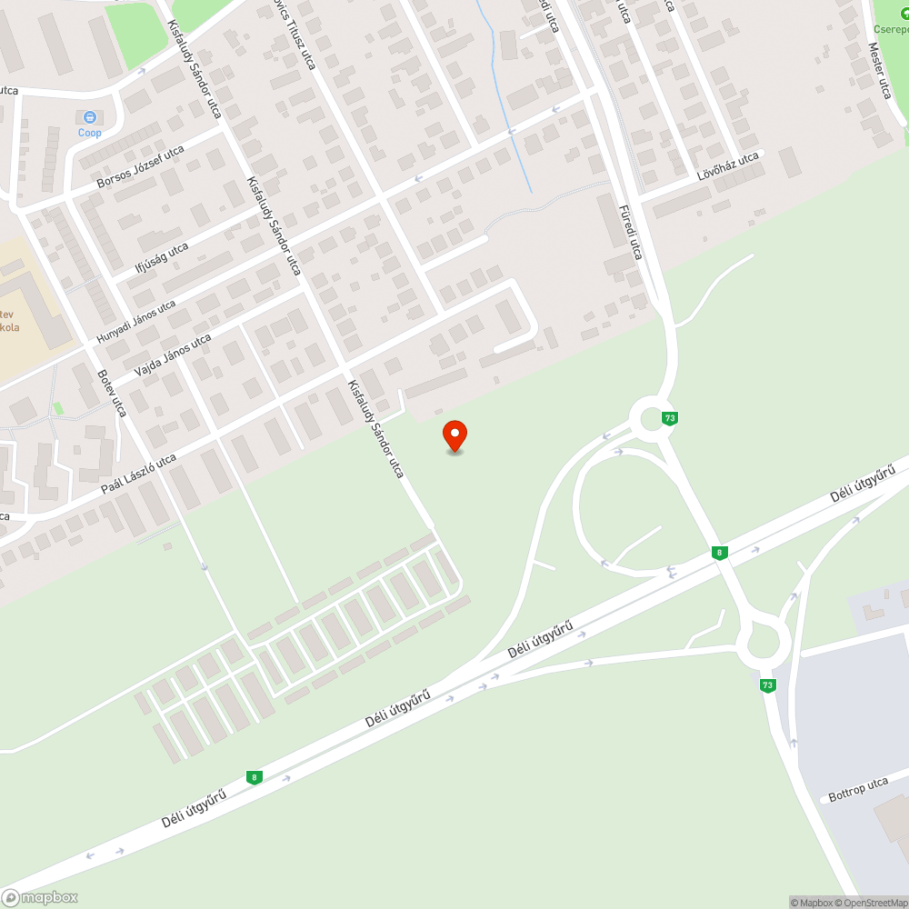 Leszakadt töltés bejelentés helye