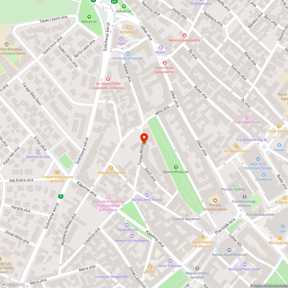 Balesetveszélyes járda bejelentés helye